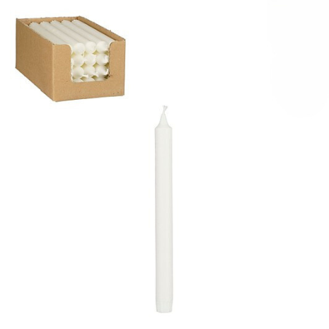 Tall Table Candle White